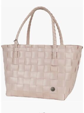 Handed By Paris Shopper Recycled Tote Bag in Nude EUC